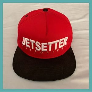 Red snapback hat - FlySociety